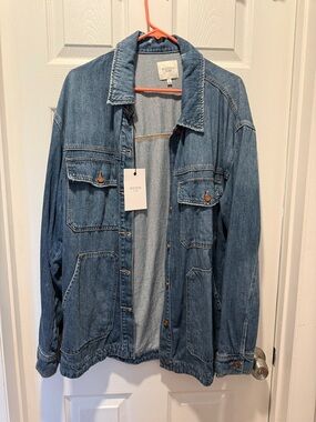 Jacey Hidden Denim Shacket